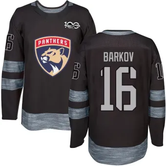 Men's Aleksander Barkov Florida Panthers 1917-2017 100th Anniversary Jersey - Black Authentic