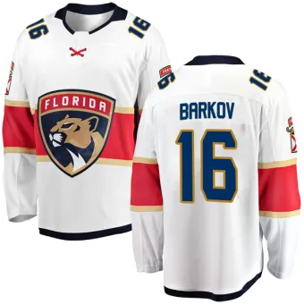 Men's Aleksander Barkov Florida Panthers Away Jersey - White Breakaway