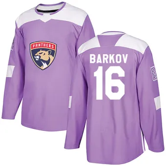 Men's Aleksander Barkov Florida Panthers Fights Cancer Practice Jersey - Purple Authentic