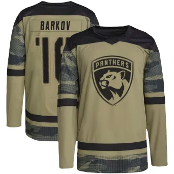 Men's Aleksander Barkov Florida Panthers Military Appreciation Practice Jersey - Camo Authentic