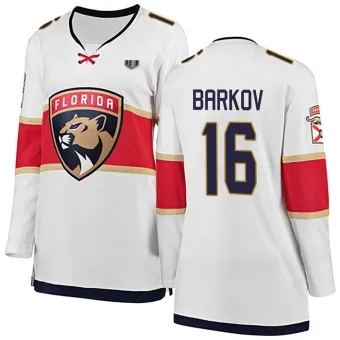 Women's Aleksander Barkov Florida Panthers Away 2024 Stanley Cup Final Jersey - White Breakaway