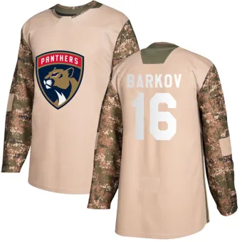 Youth Aleksander Barkov Florida Panthers Veterans Day Practice Jersey - Camo Authentic